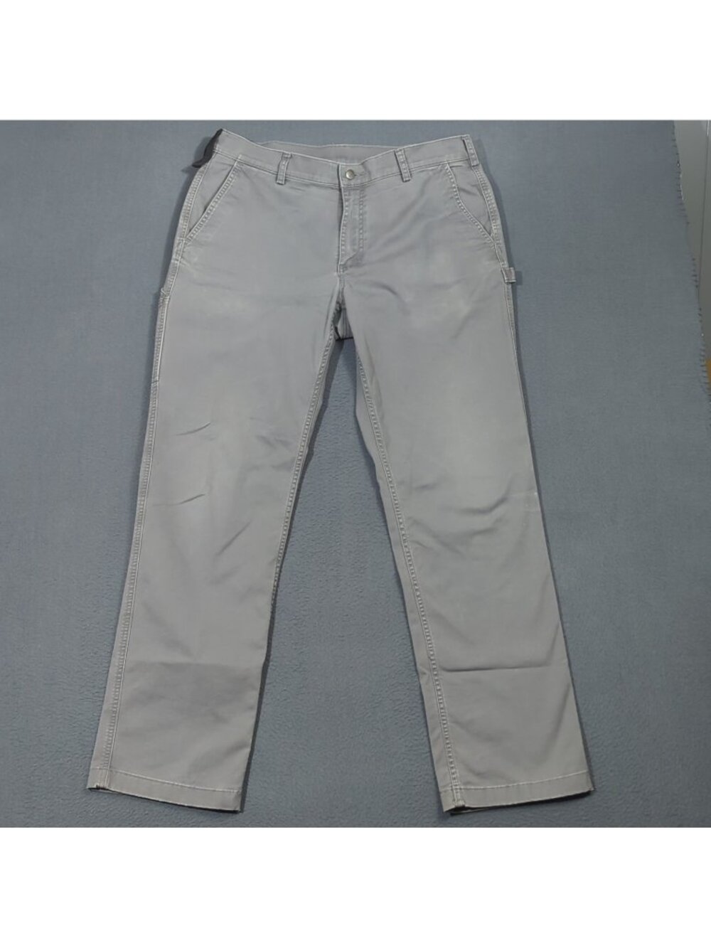 Duluth 40 Grit Pant Mens 36x34 Fits 36x32 Gray Flex Twill Standard Fit Carpenter